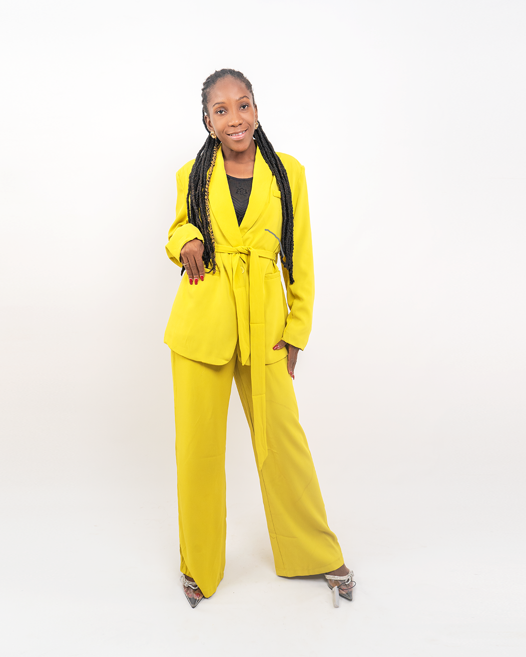 Fato Social de Pantalona de duas peças com fio (TZ-2941)