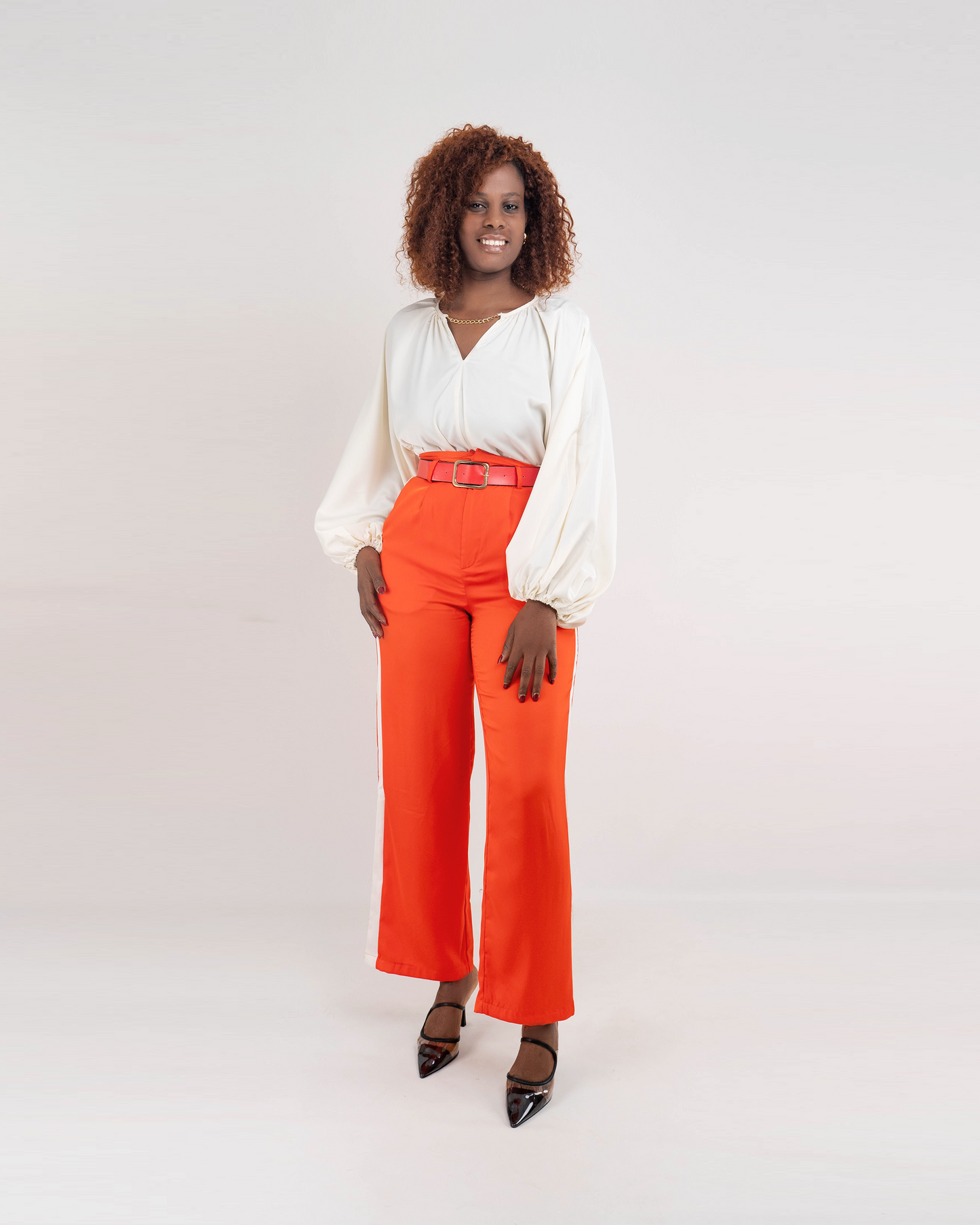 Fato de Pantalona com Blusa Fina (TZ-3036)
