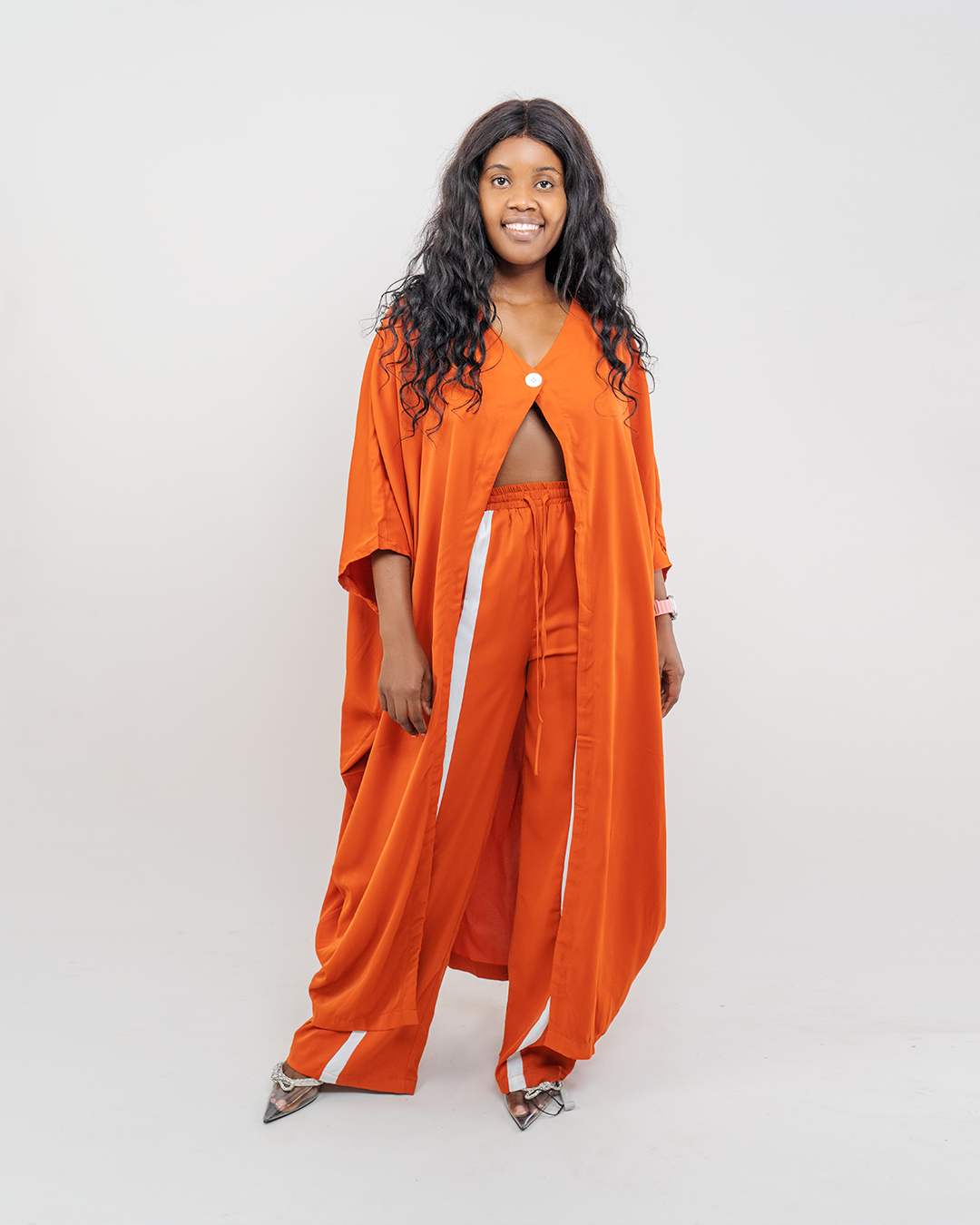 Fato de Pantalona com bata (TZ-3028)