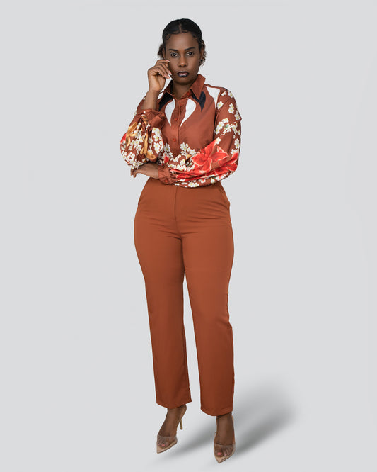 FATO DE PANTALONA COM BLUZA ESTAMPADA (TZ-2782)