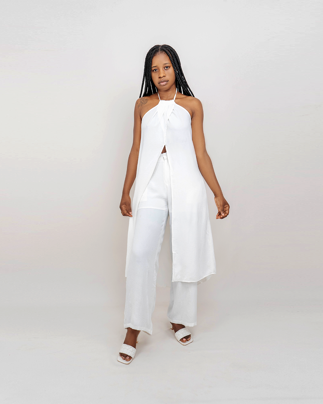 Fato de Pantalona com bata de alça (TZ-3032)