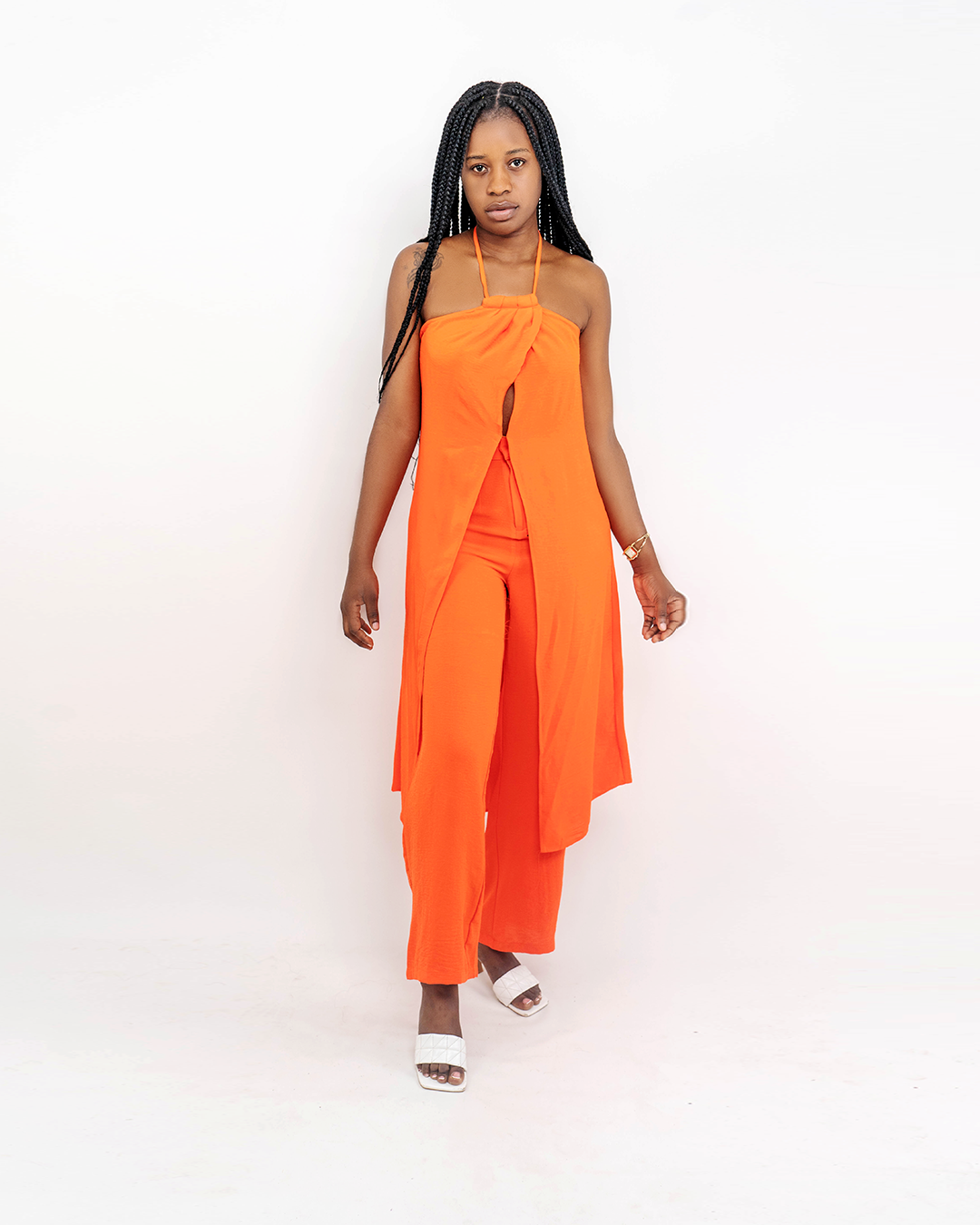 Fato de Pantalona com bata de alça (TZ-3032)