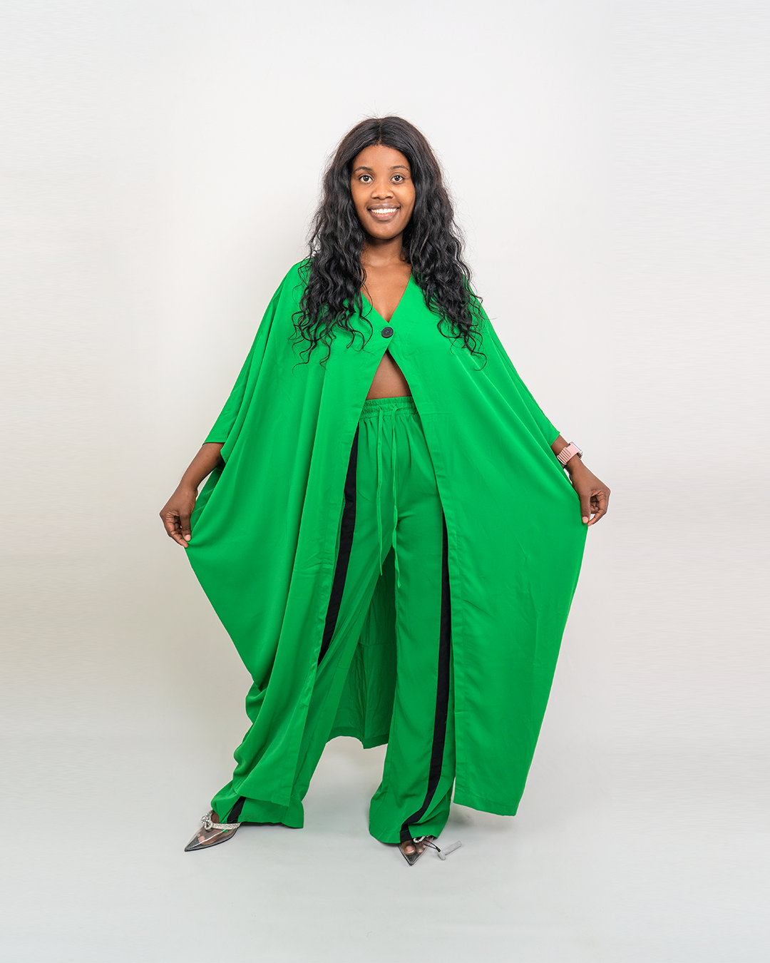 Fato de Pantalona com bata (TZ-3028)