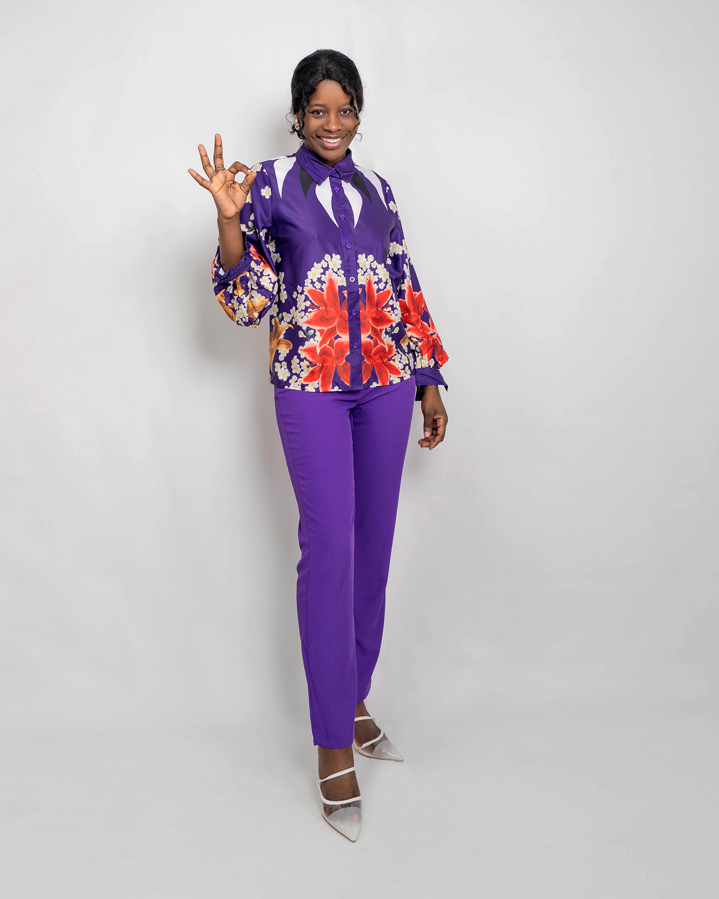 FATO DE PANTALONA COM BLUZA ESTAMPADA (TZ-2782)