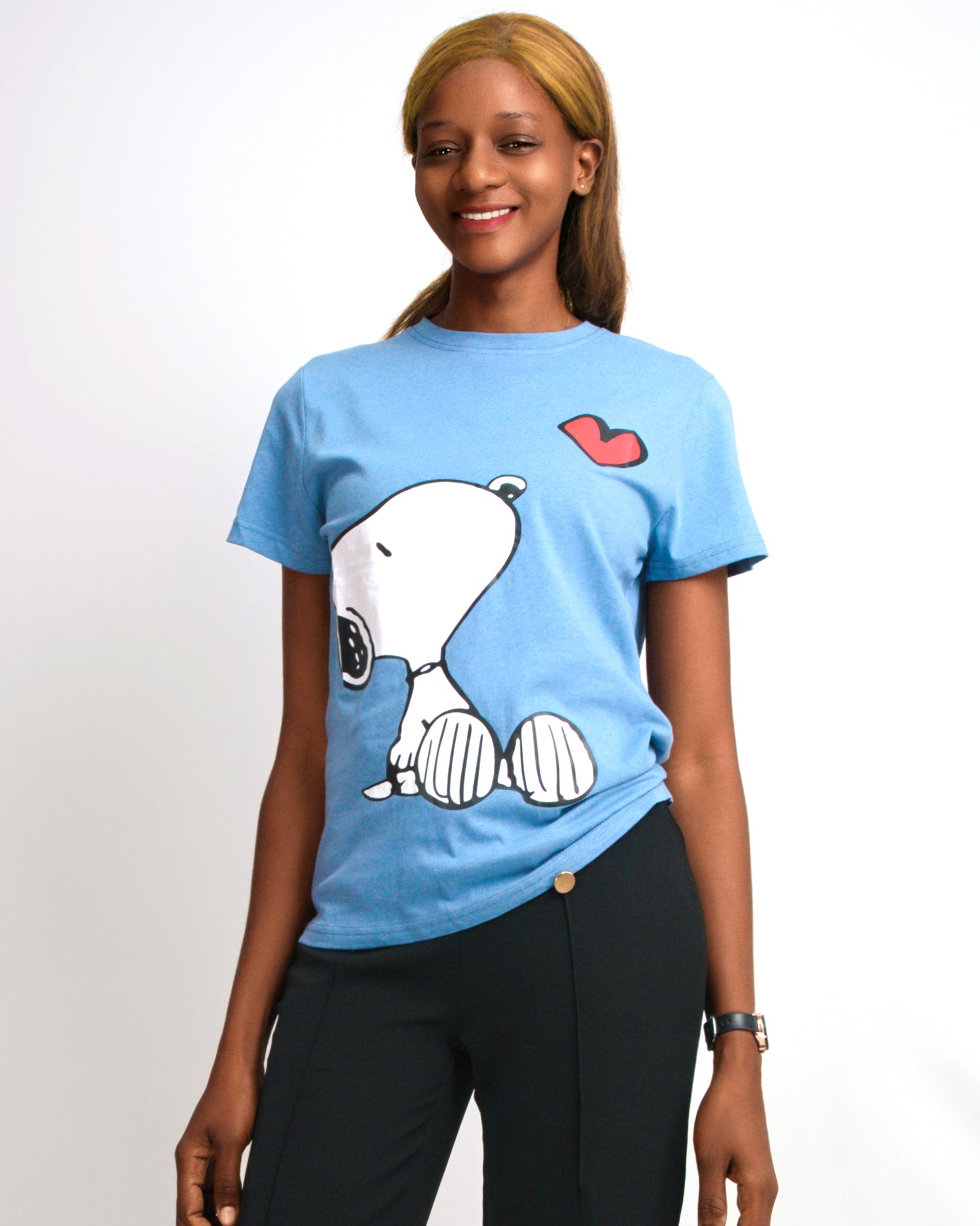 T-SHIRT FEMENINA COM  MODELO CORACAO   (KK35051)