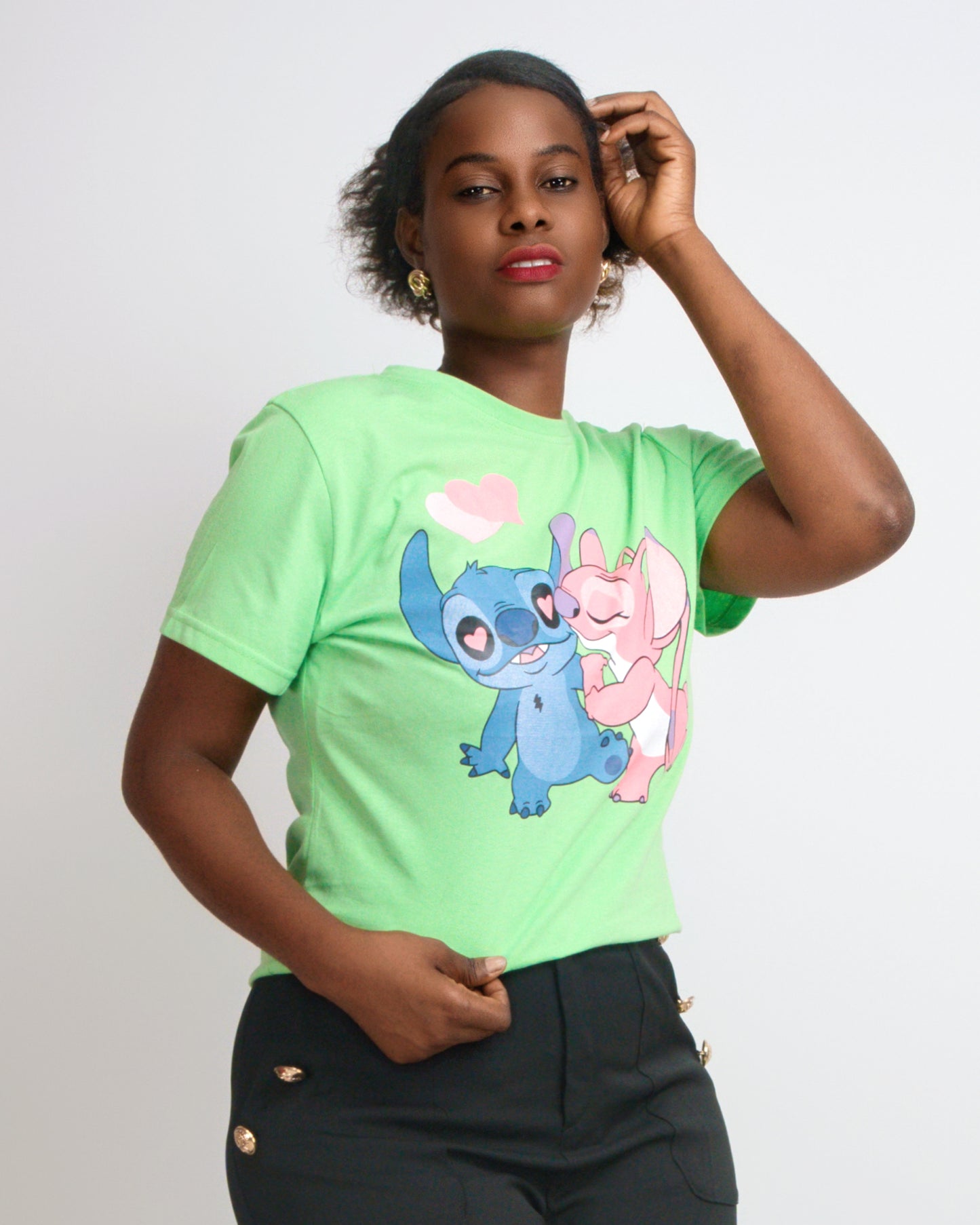 T-SHIRT FEMENINA COM  MODELO STITCH   (KK35054)