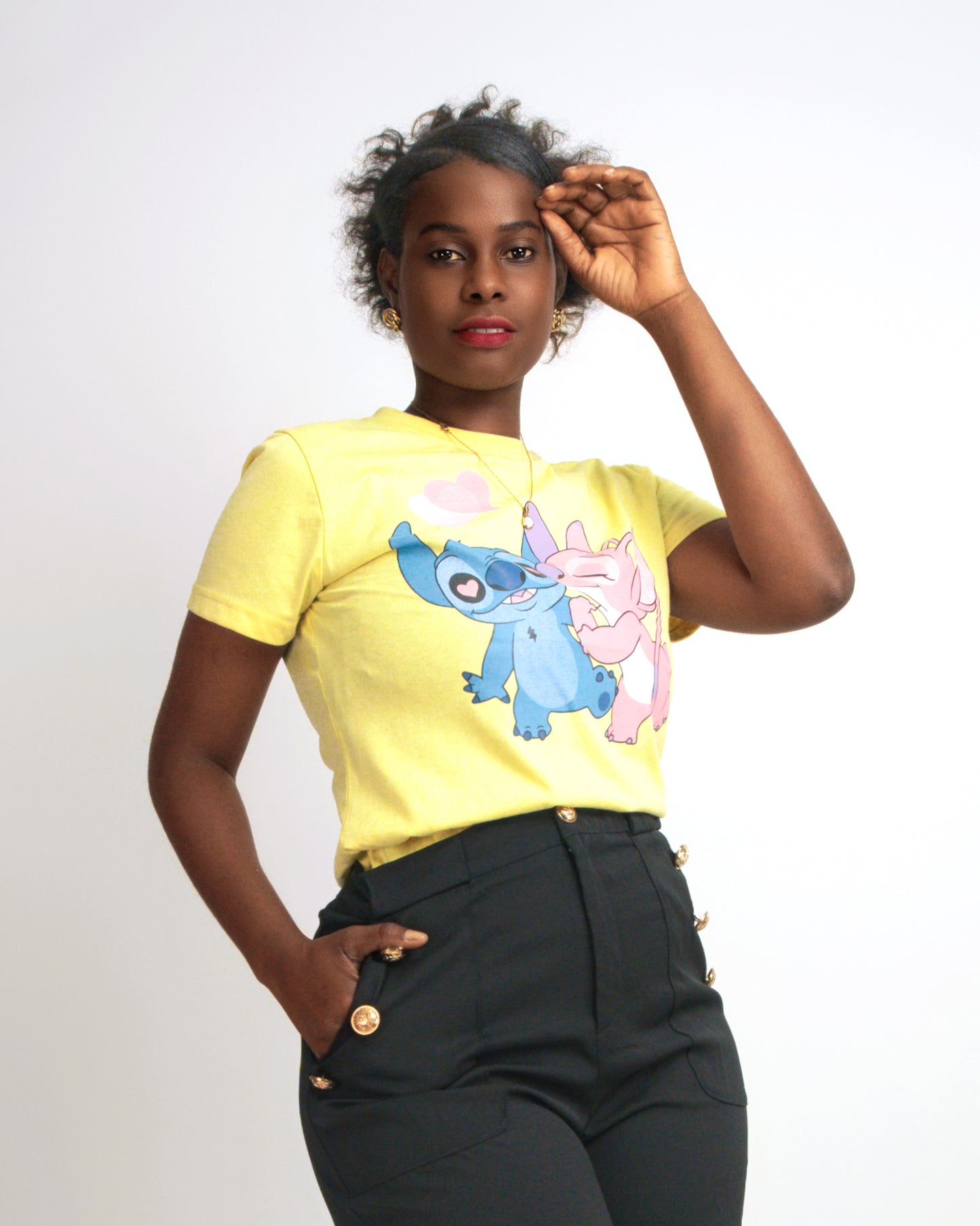 T-SHIRT FEMENINA COM  MODELO STITCH   (KK35054)