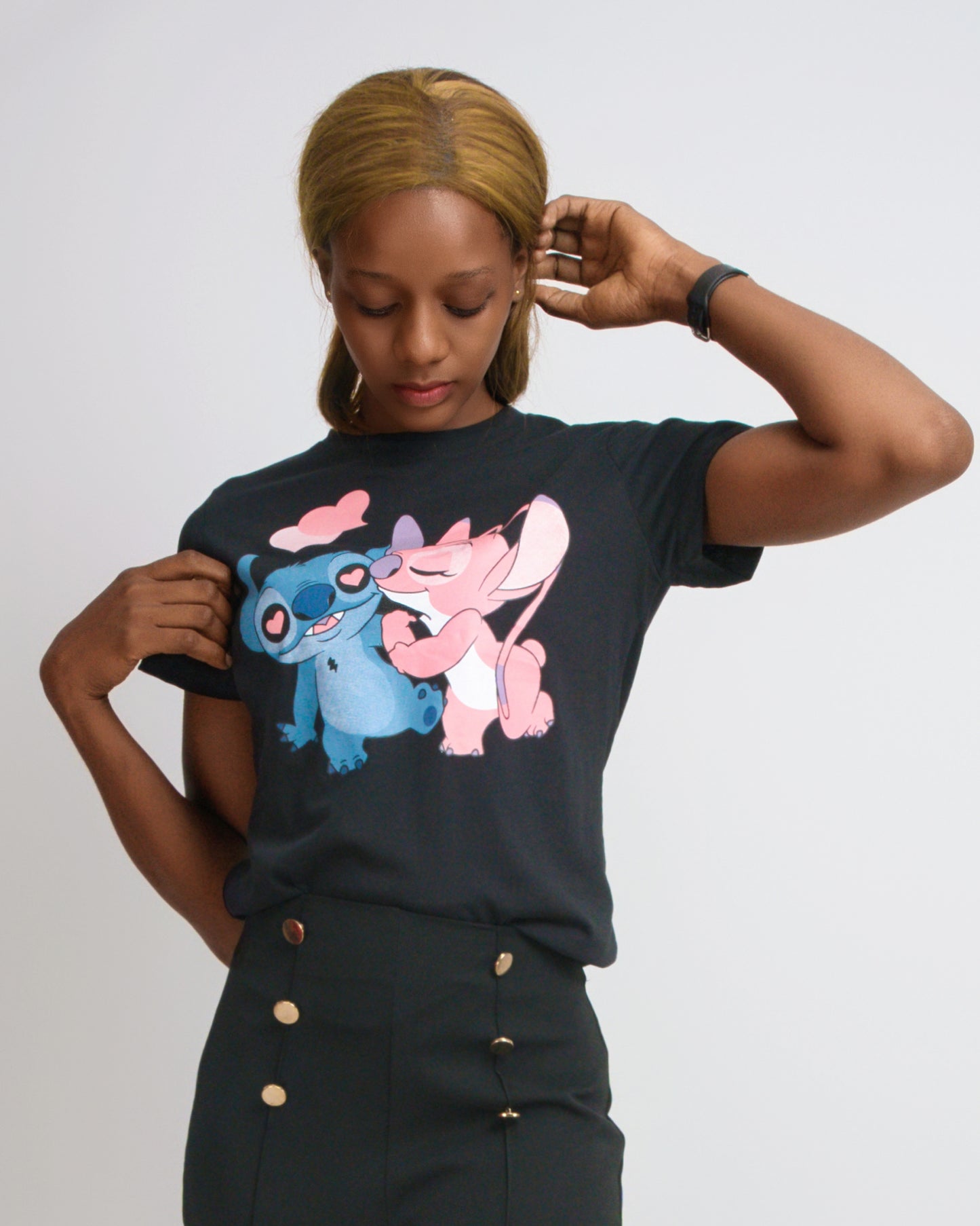 T-SHIRT FEMENINA COM  MODELO STITCH   (KK35054)