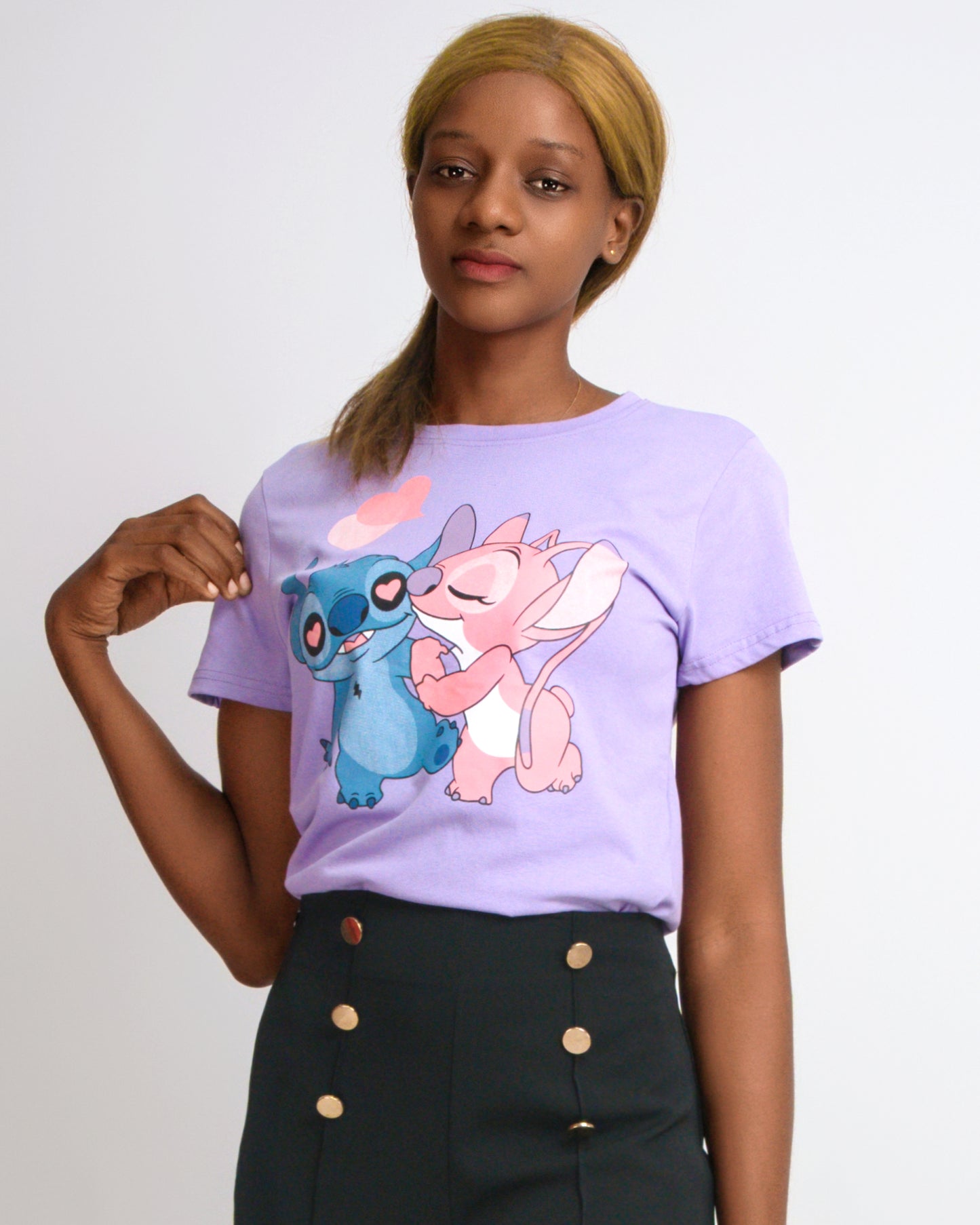 T-SHIRT FEMENINA COM  MODELO STITCH   (KK35054)