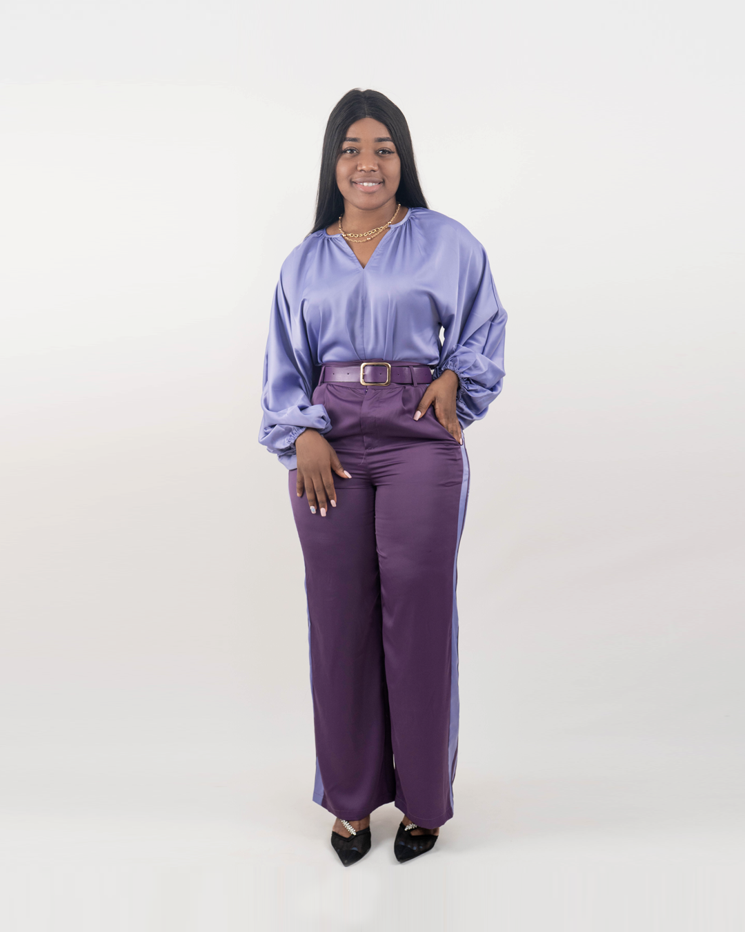 Fato de Pantalona com Blusa Fina (TZ-3036)