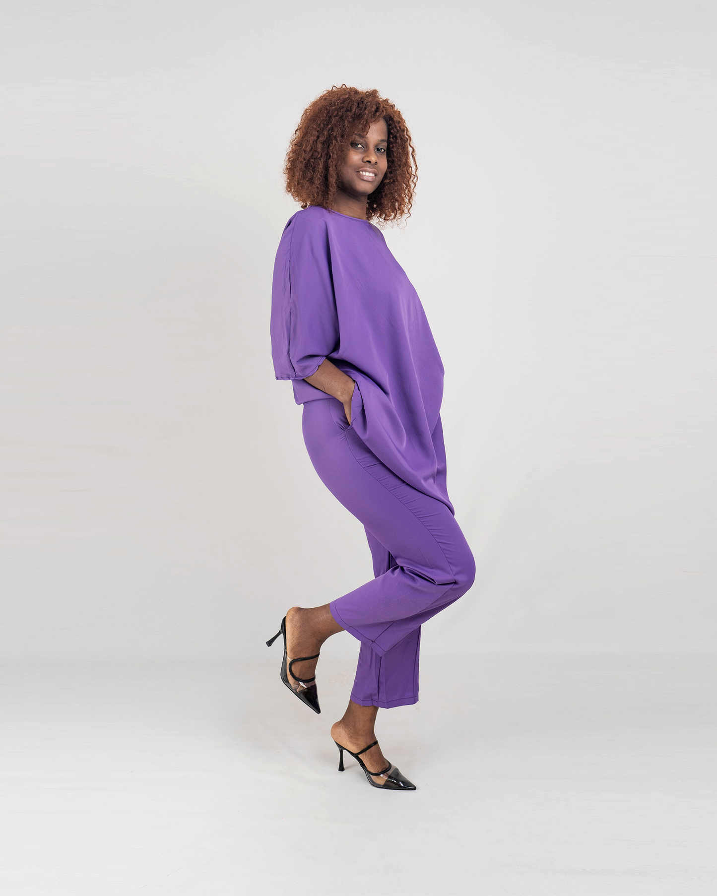 Fato de Pantalona com Blusa Comprida (TZ-3057)