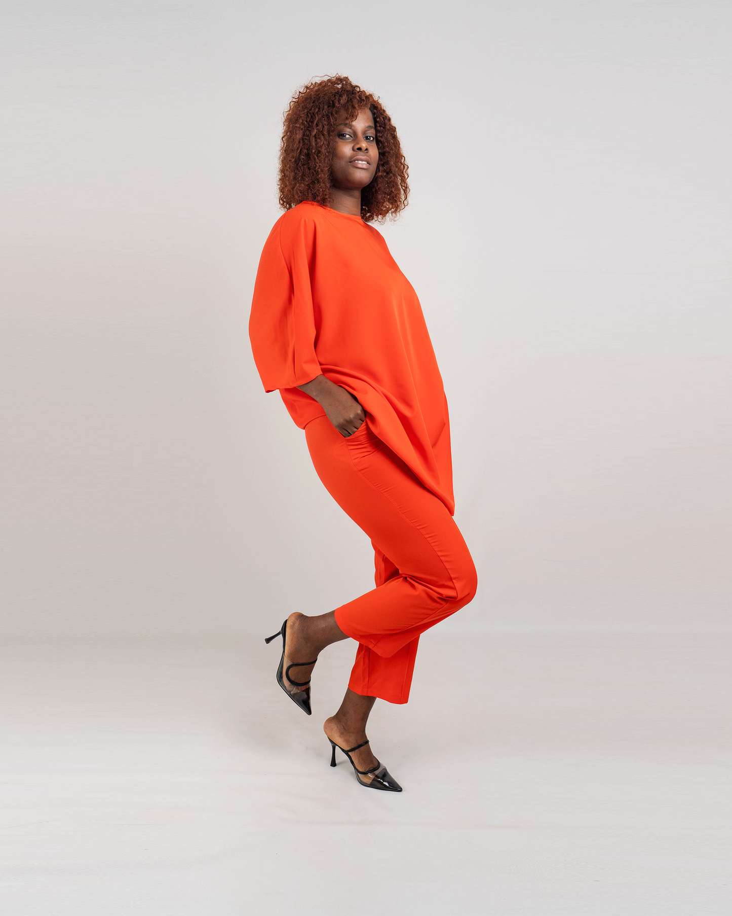 Fato de Pantalona com Blusa Comprida (TZ-3057)
