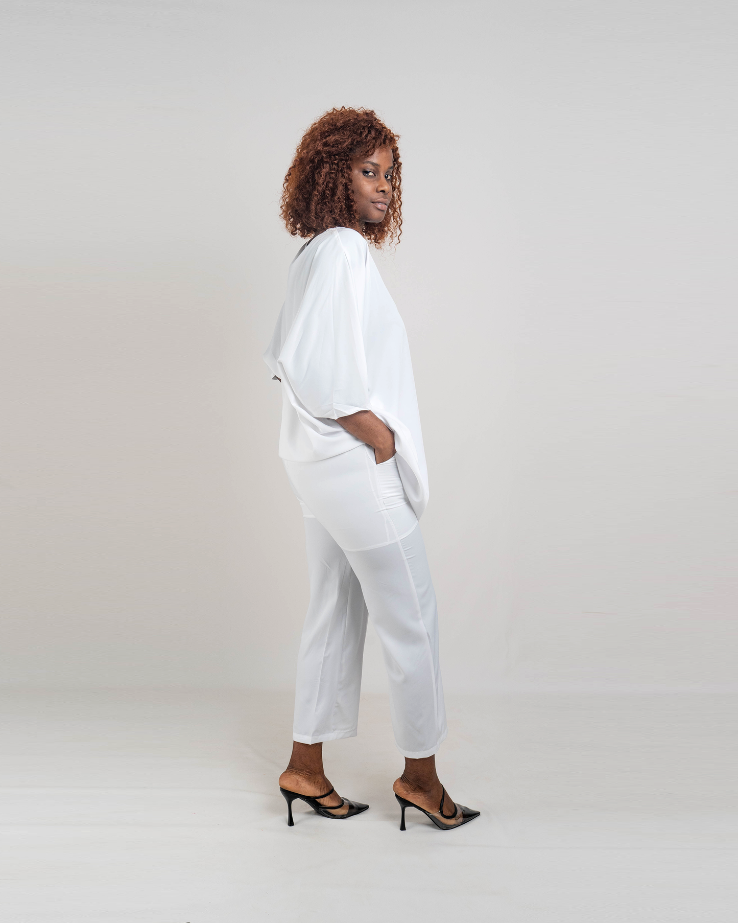 Fato de Pantalona com Blusa Comprida (TZ-3057)