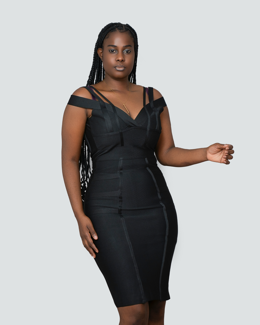 VESTIDO BANDAGEM (Q-19826B)